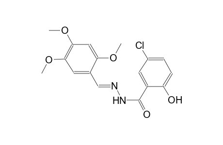 5-chloro-2-hydroxy-N'-[(E)-(2,4,5-trimethoxyphenyl)methylidene]benzohydrazide