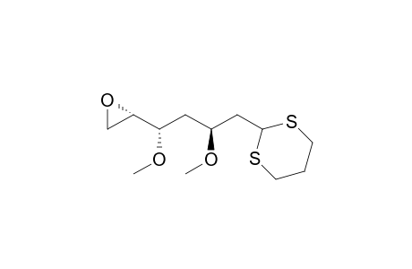 6,7-Anhydro-2,4-dideoxy-3,5-di-O-methyl-L-xylo-heptose trimethylene dithioacetal