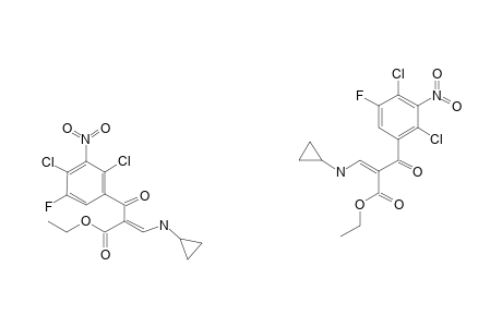 (Z/E)-ETHYL-3-(N-CYCLOPROPYLAMINO)-2-(2,4-DICHLORO-5-FLUORO-3-NITROBENZOYL)-ACRYLATE