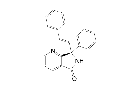 (R)-7-Phenyl-7-((E)-styryl)-6,7-dihydro-pyrrolo[3,4-b]pyridin-5-one