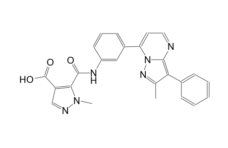 1H-pyrazole-4-carboxylic acid, 1-methyl-5-[[[3-(2-methyl-3-phenylpyrazolo[1,5-a]pyrimidin-7-yl)phenyl]amino]carbonyl]-