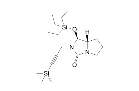 (1S,7aS)-1-((Triethylsilyl)oxy)-2-(3-(trimethylsilyl)prop-2-yn-1-yl)tetrahydro-1H-pyrrolo[1,2-c]imidazol-3(2H)-one