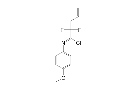N1-(4-METHOXYPHENYL)-1-CHLORO-2,2-DIFLUORO-4-PENTEN-1-IMINE