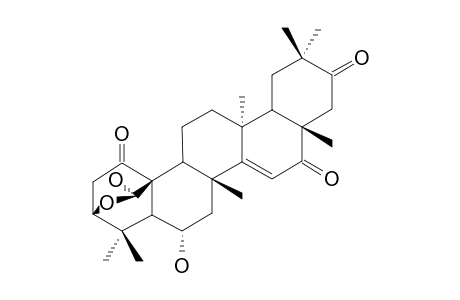 HERRANTRIONE;6-ALPHA,25-DIHYDROXY-3-BETA,25-EPOXY-14-TARAXERENE-1,16,21-TRIONE