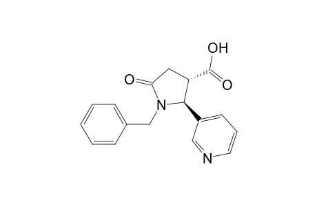1-Benzyl-trans-4-carboxy-5-(3-pyridyl)-2-pyrrolidinone