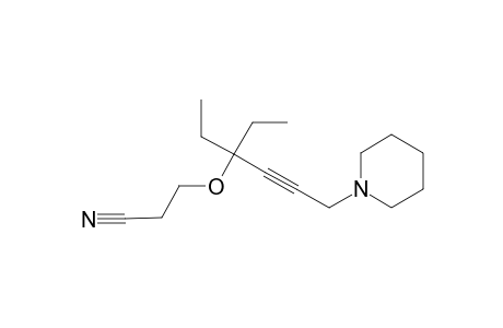 Propanenitrile, 3-[1,1-diethyl-4-(1-pyperidyl)-2-butynyl]oxy-