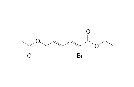 (2Z,4E)-6-acetoxy-2-bromo-4-methyl-hexa-2,4-dienoic acid ethyl ester
