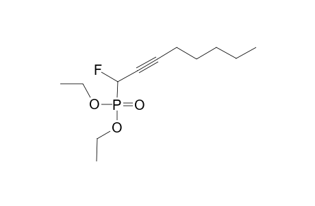 1-Diethoxyphosphoryl-1-fluoranyl-oct-2-yne