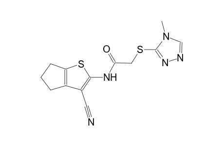N-(3-cyano-5,6-dihydro-4H-cyclopenta[b]thien-2-yl)-2-[(4-methyl-4H-1,2,4-triazol-3-yl)sulfanyl]acetamide