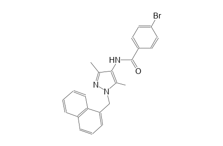 4-bromo-N-[3,5-dimethyl-1-(1-naphthylmethyl)-1H-pyrazol-4-yl]benzamide