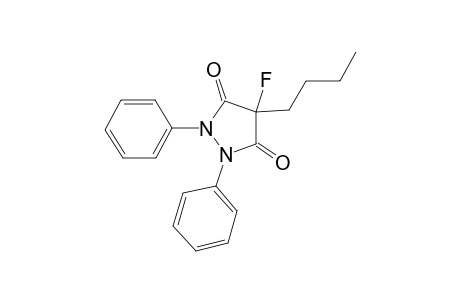 1,2-DIPHENYL-4-N-BUTYL-4-FLUOROPYRAZOLIDINE-3,5-DIONE