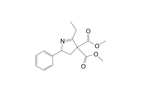 Dimethyl Ester of 2-Ethyl-5-phenyl-4,5-dihydropyrrole-3,3-dicarboxylic Acid