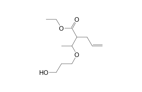 2-[1-(3-hydroxypropoxy)ethyl]-4-pentenoic acid ethyl ester