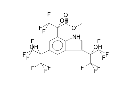 7-(1-HYDROXY-1-METHOXYCARBONYLTRIFLUOROETHYL)-3,5-BIS(2-HYDROXYHEXAFLUOROPROP-2-YL)INDOLE