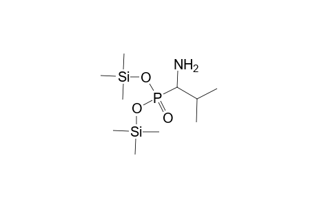 Bis(trimethylsilyl) 1-amino-2-methylpropylphosphonate