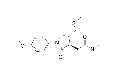 2-{(3R,4R)-1-(4-Methoxyphenyl)-4-[(methylthio)methyl]-2-oxopyrrolidin-3-yl}-N-methylacetamide