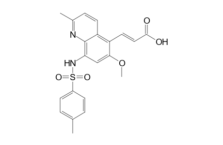 3-[6-methoxy-2-methyl-8-(p-tolylsulfonylamino)-5-quinolyl]acrylic acid