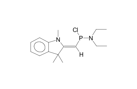 1,3,3-TRIMETHYLINDOLIN-2-YLIDENEMETHYLCHLOROPHOSPHONOUS ACID,DIETHYLAMIDE (ISOMER MIXTURE)