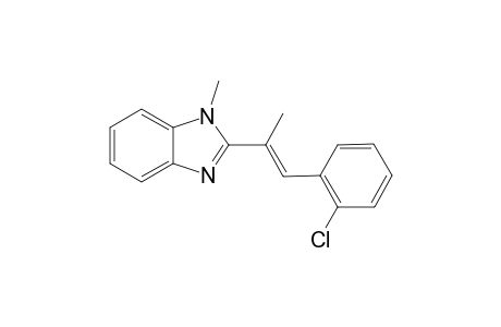 (E)-2-(1-(2-chlorophenyl)prop-1-en-2-yl)-1-methyl-1H-benzo[d]imidazole