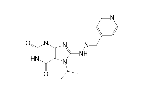 isonicotinaldehyde (7-isopropyl-3-methyl-2,6-dioxo-2,3,6,7-tetrahydro-1H-purin-8-yl)hydrazone