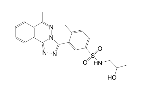 N-(2-hydroxypropyl)-4-methyl-3-(6-methyl[1,2,4]triazolo[3,4-a]phthalazin-3-yl)benzenesulfonamide