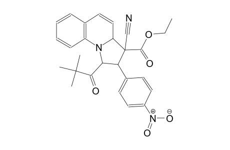ethyl (1S,2S,3S)-3-cyano-1-(2,2-dimethylpropanoyl)-2-(4-nitrophenyl)-1,2,3,3a-tetrahydropyrrolo[1,2-a]quinoline-3-carboxylate