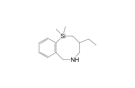 3-Ethyl-1,1-dimethyl-3,4,5,6-tetrahydro-2H-5,1-benzazasilocine