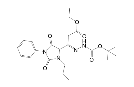 Tert-Butyl 2-[1-(2,5-dioxo-1-phenyl-3-propylimidazolidin-4-yl)-3-ethoxy-3-oxopropylidene]hydrazinecarboxylate