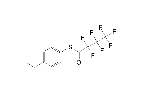 4-Ethylthiophenol, S-heptafluorobutyryl-