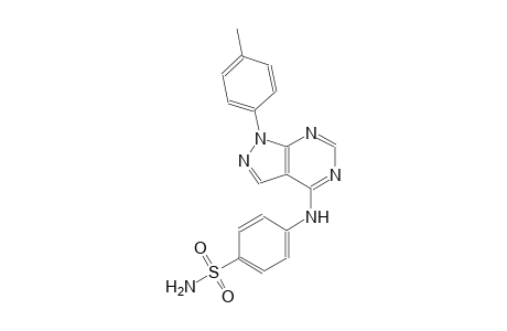 4-{[1-(4-methylphenyl)-1H-pyrazolo[3,4-d]pyrimidin-4-yl]amino}benzenesulfonamide