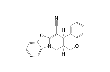 (6aR*,14aR*)-6a,14a-Dihydro-6H,7H-[1]benzopyrano[4',3':4,5]pyrido[2,1-b]benzoxazole-14-carbonitroile
