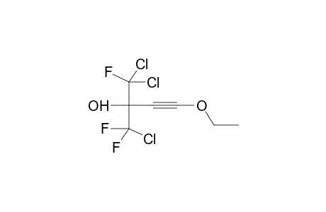 ETHYLOXY(2-HYDROXY-1,3,3-TRICHLOROTRIFLUORO-2-PROPYL)ACETYLENE