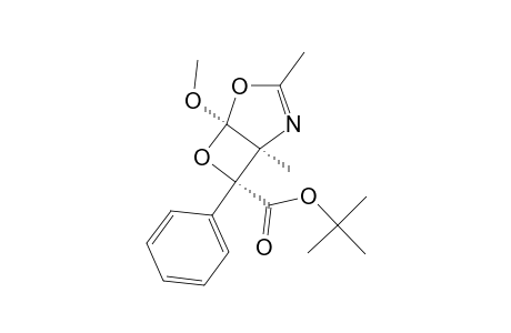 EXO-5-METHOXY-1,3-DIMETHYL-7-PHENYL-4,6-DIOXA-2-AZABICYCLO-[3.2.0]-HEPT-2-ENE-7-CARBOXYLIC-ACID-TERT.-BUTYLESTER