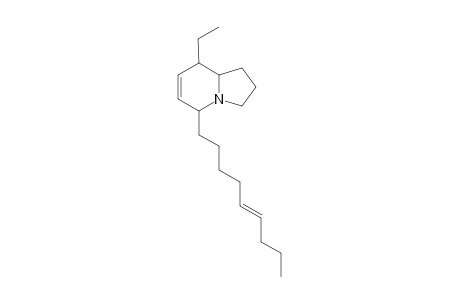 5-Ethyl-3-(6'-nonen-1'-yl)-6,7-dehydroindolizidine