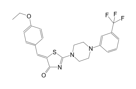 (5Z)-5-(4-ethoxybenzylidene)-2-{4-[3-(trifluoromethyl)phenyl]-1-piperazinyl}-1,3-thiazol-4(5H)-one