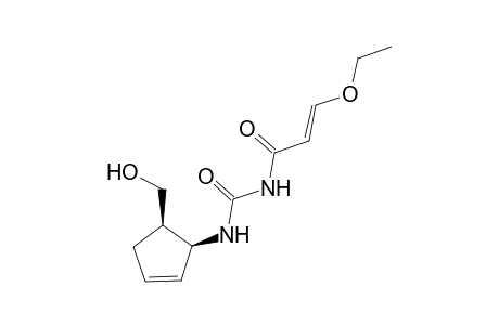 (E)-3-ethoxy-N-[[(1S,5R)-5-(hydroxymethyl)cyclopent-2-en-1-yl]carbamoyl]prop-2-enamide
