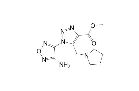 1H-[1,2,3]Triazole-4-carboxylic acid, 1-(4-aminofurazan-3-yl)-5-pyrrolidin-1-ylmethyl-, methyl ester