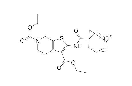 thieno[2,3-c]pyridine-3,6(5H)-dicarboxylic acid, 4,7-dihydro-2-[(tricyclo[3.3.1.1~3,7~]dec-1-ylcarbonyl)amino]-, diethyl ester