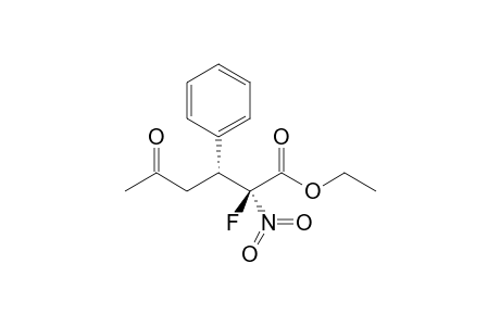 (2S,3R)-Ethyl 2-fluoro-2-nitro-3-phenyl-5-oxohexanoate