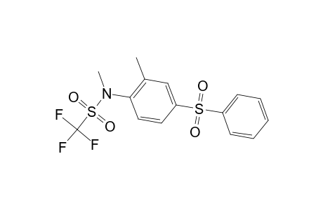 Methanesulfonamide, 1,1,1-trifluoro-N-methyl-N-[2-methyl-4-(phenylsulfonyl)phenyl]-