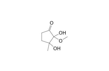 2,3-Dihydroxy-2-methoxy-3-methyl-1-cyclopentanone