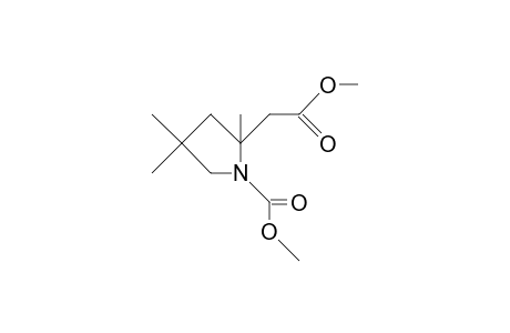 N-Methoxycarbonyl-2-methoxycarbonylmethyl-2,4,4-trimethyl-pyrrolidine