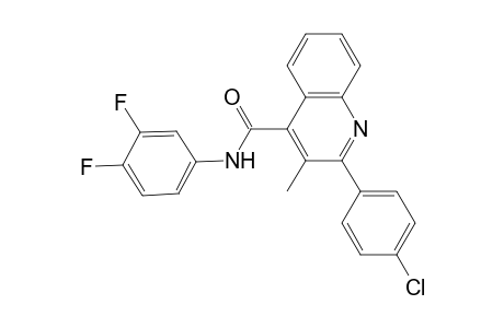 2-(4-Chlorophenyl)-N-(3,4-difluorophenyl)-3-methyl-4-quinolinecarboxamide