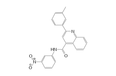 2-(3-methylphenyl)-N-(3-nitrophenyl)-4-quinolinecarboxamide