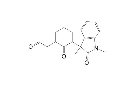 Cyclohexaneacetaldehyde, 3-(2,3-dihydro-1,3-dimethyl-2-oxo-1H-indol-3-yl)-2-oxo-