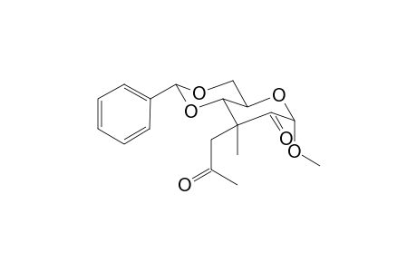 Methyl 4,6-O-Benzylidene-3-deoxy-3-C-methyl-3-C-propanone-.alpha.-D-erythrohexapyranosid-2-ulose