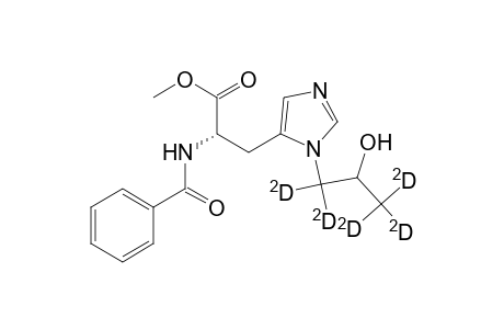L-Histidine, N-benzoyl-3-(2-hydroxypropyl-1,1,3,3,3-d5)-, methyl ester