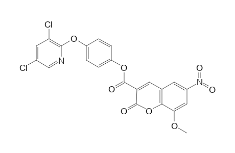 4-[(3,5-dichloro-2-pyridinyl)oxy]phenyl 8-methoxy-6-nitro-2-oxo-2H-chromene-3-carboxylate