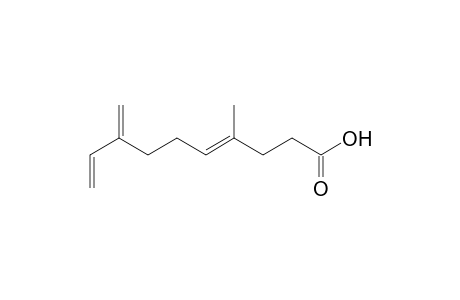 (4E)-4-methyl-8-methylene-deca-4,9-dienoic acid