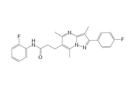 pyrazolo[1,5-a]pyrimidine-6-propanamide, N-(2-fluorophenyl)-2-(4-fluorophenyl)-3,5,7-trimethyl-